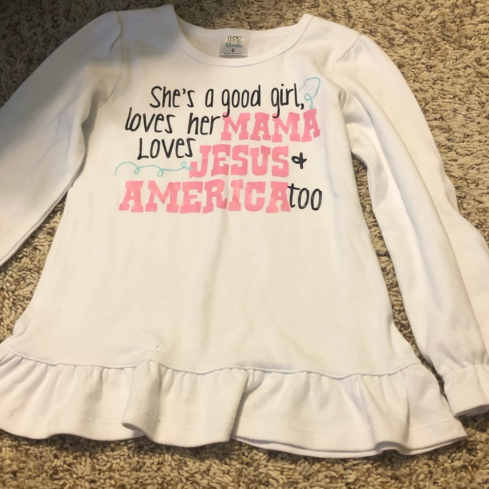 Girls size 6 top